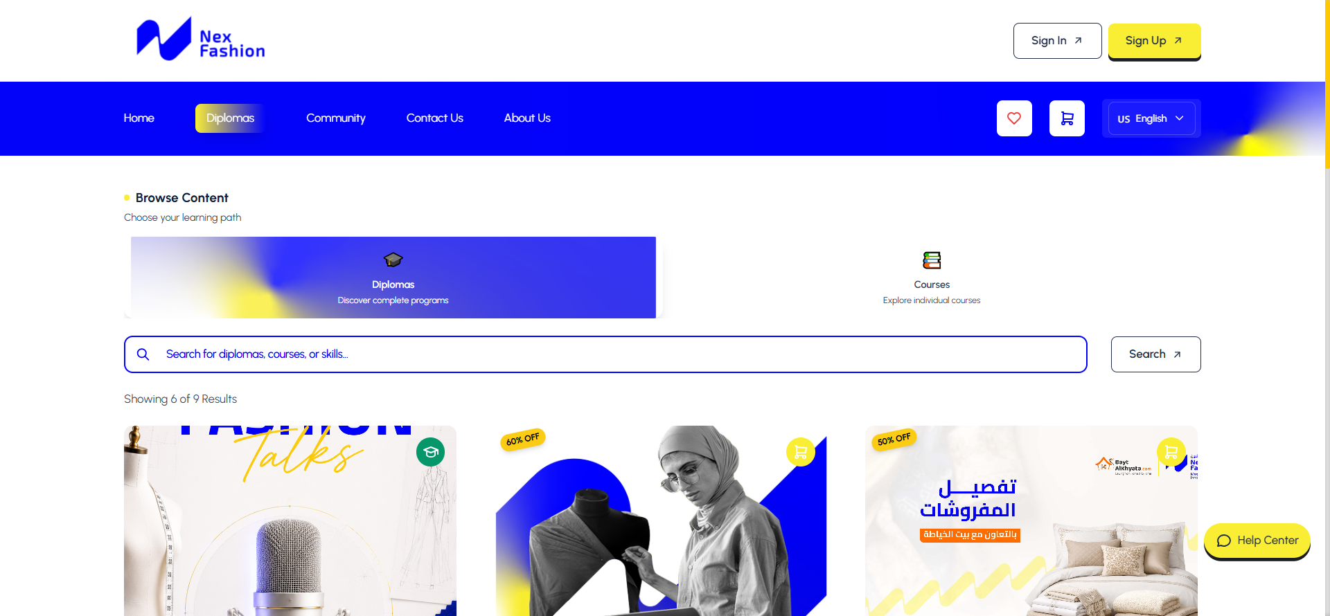 NexFashion — an instructor portal for online learning — 2/2
