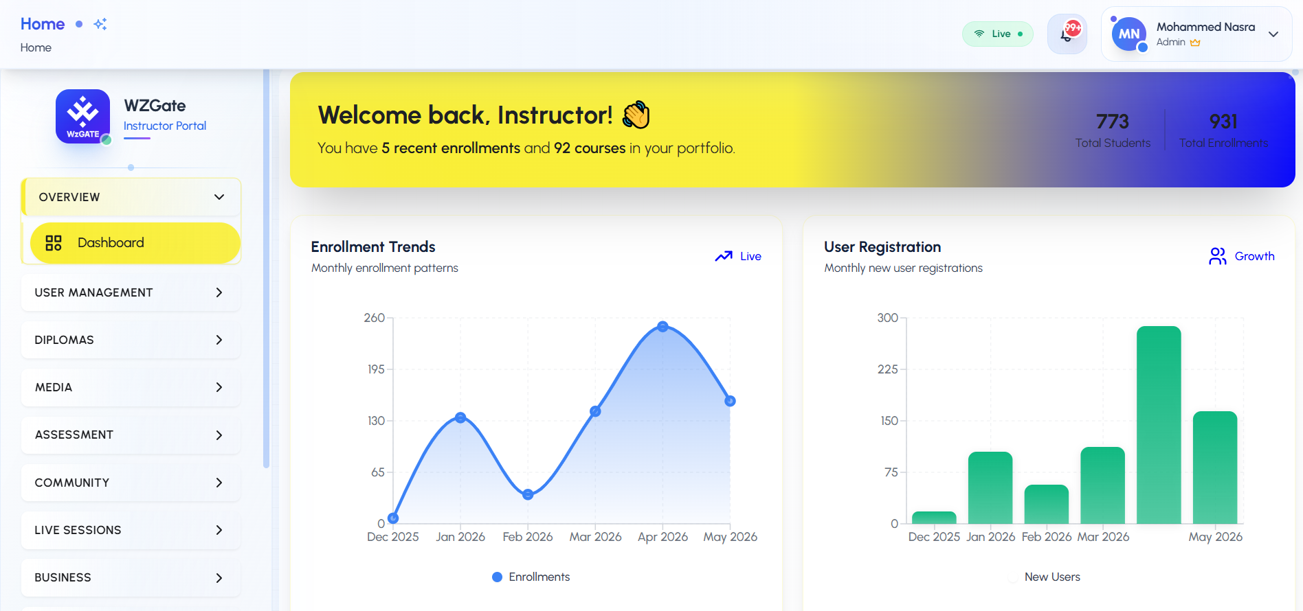 NexFashion — an instructor portal for online learning